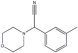 Morpholino(3-methylphenyl)acetonitrile Structure