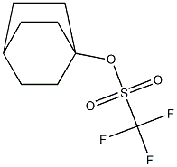 トリフルオロメタンスルホン酸ビシクロ[2.2.2]オクタン-1-イル 化学構造式
