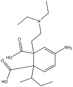 4-Aminophthalic acid 1-sec-butyl 2-[2-(diethylamino)ethyl] ester Struktur