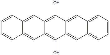 ペンタセン-6,13-ジオール 化学構造式