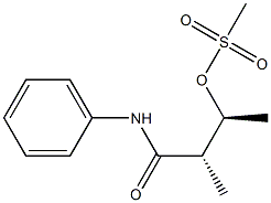 (2S,3S)-2-Methyl-3-(methylsulfonyloxy)-N-phenylbutyramide 结构式