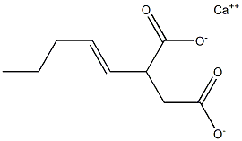 2-(1-Pentenyl)succinic acid calcium salt Structure