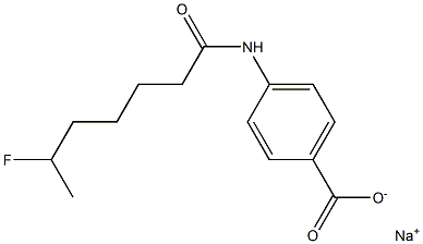 4-[(6-Fluoroheptanoyl)amino]benzenecarboxylic acid sodium salt