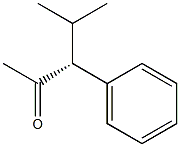 [R,(-)]-4-Methyl-3-phenyl-2-pentanone Struktur