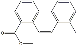 (Z)-2'-メチルスチルベン-2-カルボン酸メチル 化学構造式
