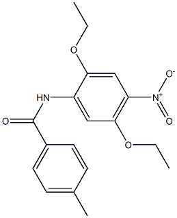 2',5'-ジエトキシ-4-メチル-4'-ニトロベンズアニリド 化学構造式