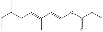 Propionic acid 3,6-dimethyl-1,3-octadienyl ester