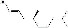 [S,(+)]-3,7-Dimethyl-6-octenal oxime Structure