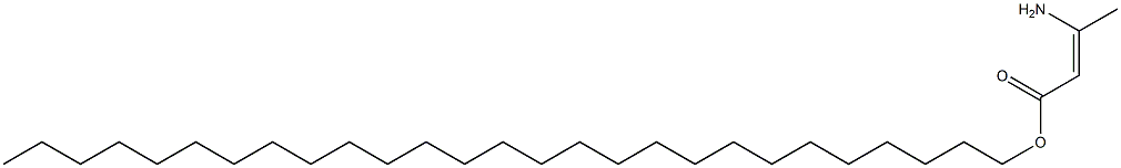 (Z)-3-Amino-2-butenoic acid heptacosyl ester Structure