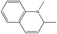 1,2-ジヒドロ-1,2-ジメチルキノリン 化学構造式