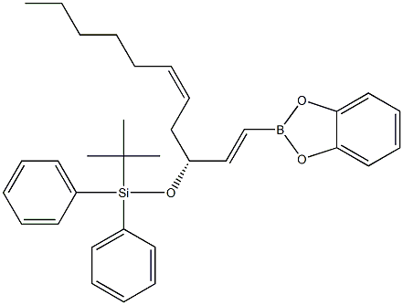 2-[(1E,3R,5Z)-3-[[Diphenyl(tert-butyl)silyl]oxy]undeca-1,5-dien-1-yl]-1,3,2-benzodioxaborole