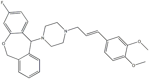3-Fluoro-11-[4-[(E)-3,4-dimethoxycinnamyl]-1-piperazinyl]-6,11-dihydrodibenz[b,e]oxepin|