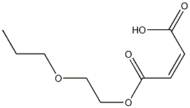 マレイン酸水素1-(2-プロポキシエチル) 化学構造式
