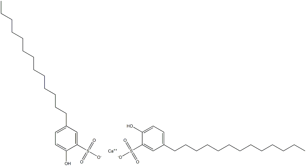 Bis(2-hydroxy-5-tridecylbenzenesulfonic acid)calcium salt Structure