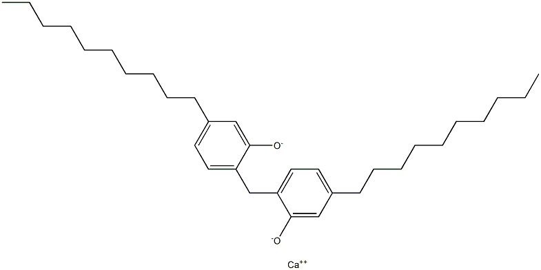 Calcium 2,2'-methylenebis(5-decylphenoxide) Struktur