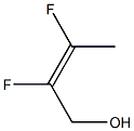 (Z)-2,3-ジフルオロ-2-ブテン-1-オール 化学構造式