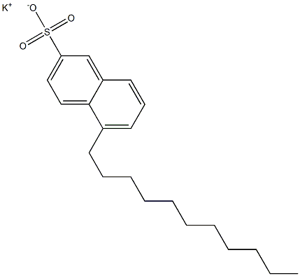 5-Undecyl-2-naphthalenesulfonic acid potassium salt Struktur