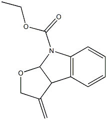 3-Methylene-2,3,3a,8a-tetrahydro-8H-furo[2,3-b]indole-8-carboxylic acid ethyl ester