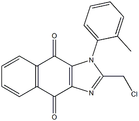 1-(2-Methylphenyl)-2-(chloromethyl)-1H-naphth[2,3-d]imidazole-4,9-dione Structure