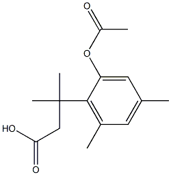 3-(2-Acetoxy-4,6-dimethylphenyl)-3-methylbutanoic acid