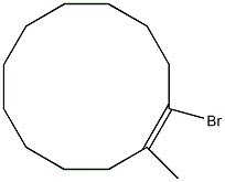 (E)-1-ブロモ-2-メチル-1-シクロドデセン 化学構造式