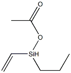Acetic acid (ethenylpropylsilyl) ester Struktur