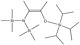 (Z)-2-[Bis(trimethylsilyl)amino]-3-[triisopropylsilyloxy]-2-butene 结构式