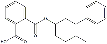 Phthalic acid 1-benzyl-2-hexyl ester Structure