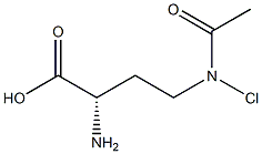 (2S)-2-Amino-4-(chloroacetylamino)butanoic acid Struktur