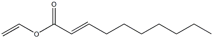 2-Decenoic acid ethenyl ester Struktur
