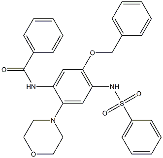 N-[5-Benzyloxy-2-morpholino-4-phenylsulfonylaminophenyl]benzamide