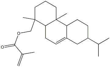 Methacrylic acid 1,2,3,4,4a,4b,5,6,7,8,10,10a-dodecahydro-7-isopropyl-1,4a-dimethylphenanthren-1-ylmethyl ester Struktur