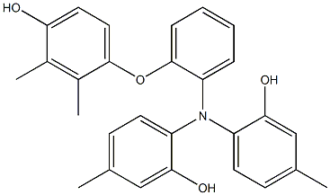  N,N-Bis(2-hydroxy-4-methylphenyl)-2-(4-hydroxy-2,3-dimethylphenoxy)benzenamine