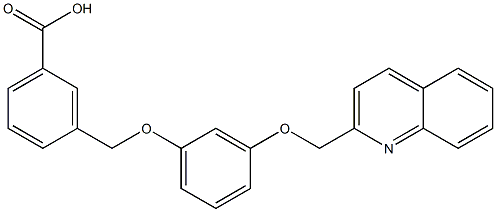3-[3-(2-Quinolylmethoxy)phenoxymethyl]benzoic acid