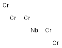 Pentachromium niobium Struktur