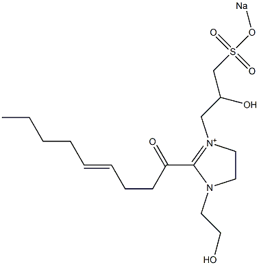  1-(2-Hydroxyethyl)-3-[2-hydroxy-3-(sodiooxysulfonyl)propyl]-2-(4-nonenoyl)-2-imidazoline-3-ium
