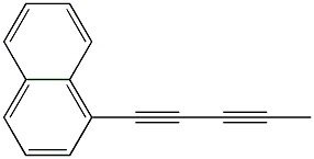 1-(1-ナフタレニル)-1,3-ペンタジイン 化学構造式