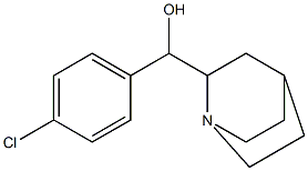 (Quinuclidin-2-yl)(p-chlorophenyl)methanol,,结构式
