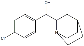 (キヌクリジン-2-イル)(p-クロロフェニル)メタノール 化学構造式