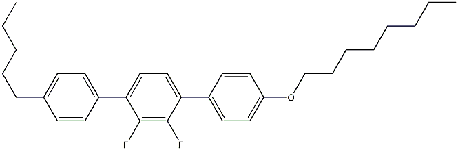 4-Octyloxy-4''-pentyl-2',3'-difluoro-1,1':4',1''-terbenzene Struktur
