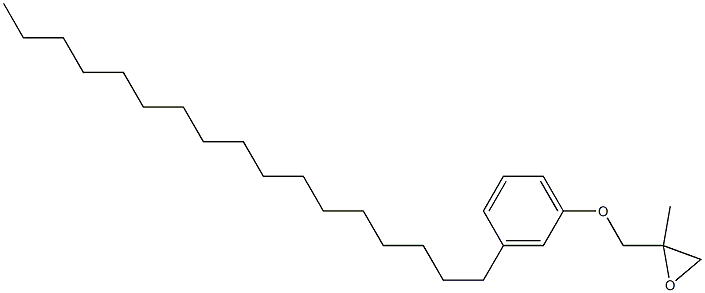 3-Heptadecylphenyl 2-methylglycidyl ether Struktur