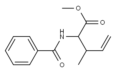 2-Benzoylamino-3-methyl-4-pentenoic acid methyl ester Structure