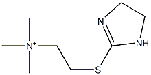 2-[(2-Imidazolin-2-yl)thio]-N,N,N-trimethylethanaminium Structure