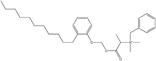 N,N-Dimethyl-N-benzyl-N-[1-[[(2-undecylphenyloxy)methyl]oxycarbonyl]ethyl]aminium,,结构式