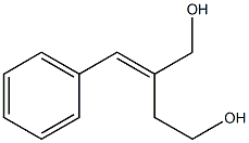 2-[(E)-フェニルメチレン]ブタン-1,4-ジオール 化学構造式