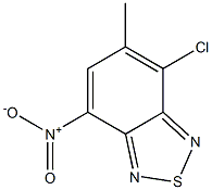 4-クロロ-5-メチル-7-ニトロ-2,1,3-ベンゾチアジアゾール 化学構造式