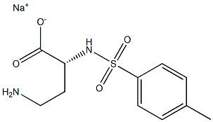 [R,(+)]-4-Amino-2-[(p-tolylsulfonyl)amino]butyric acid sodium salt Structure