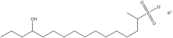 13-Hydroxyhexadecane-2-sulfonic acid potassium salt