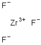 Zirconium(III) fluoride Struktur