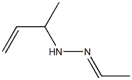 Acetaldehyde (1-methyl-2-propenyl)hydrazone Structure
